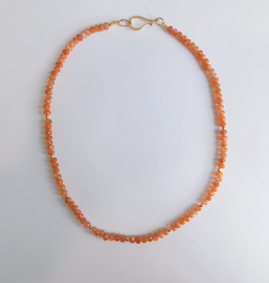 Sunstone Gold Necklace