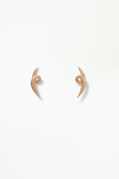 Large Spiral Wisp Earring