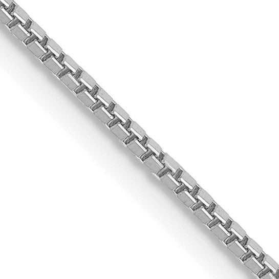 Long White Gold Box Chain