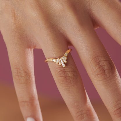 Diamond Baguette Nesting Ring