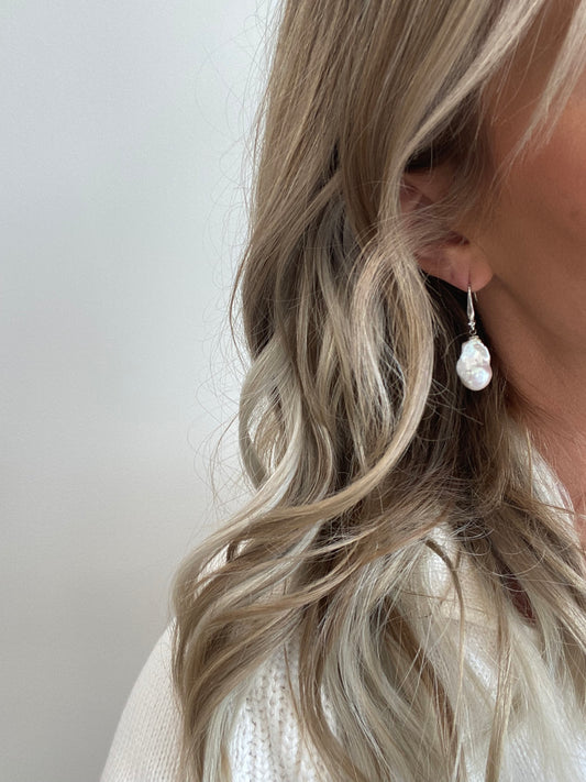 Baroque Freshwater Pearl Drop Earrings