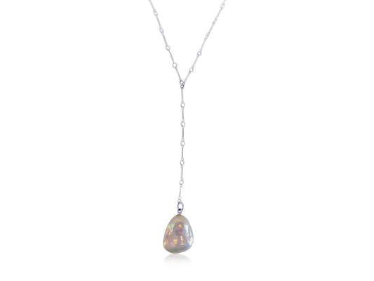 Baroque Pearl Lariat Style Necklace