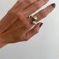 Tahitian Keshi Double Ring