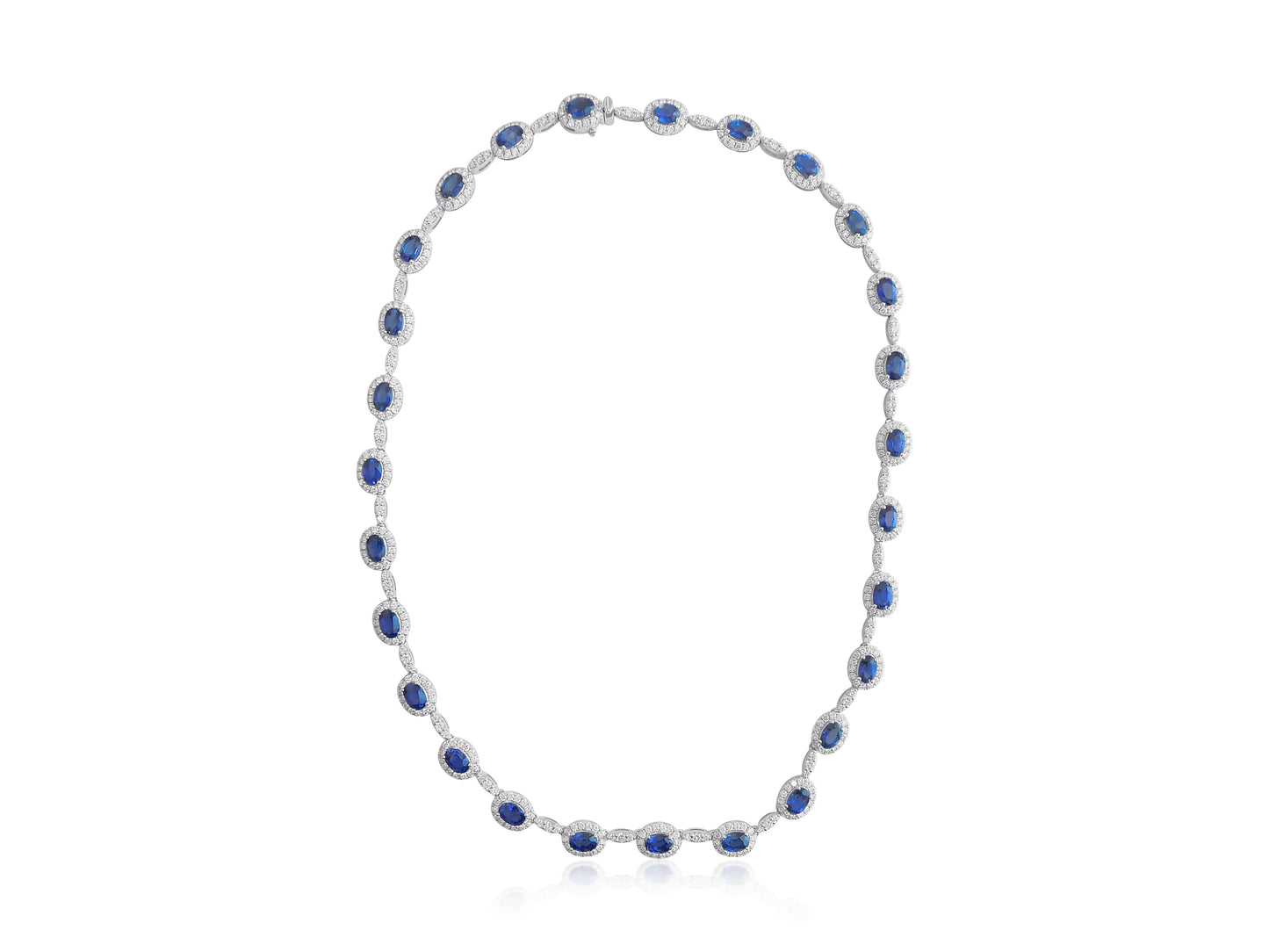 Sapphire and Diamond Necklace