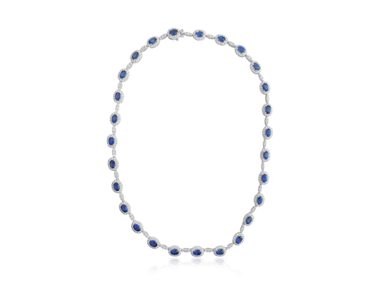 Sapphire and Diamond Necklace