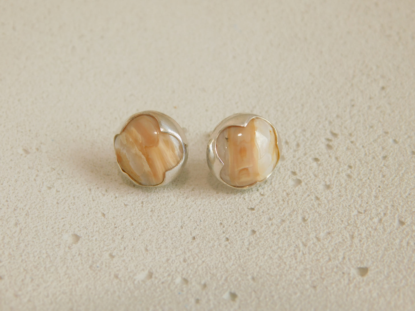 Butterscotch Woolly Mammoth Earring Studs