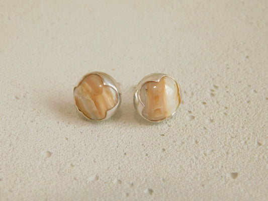 Butterscotch Woolly Mammoth Earring Studs
