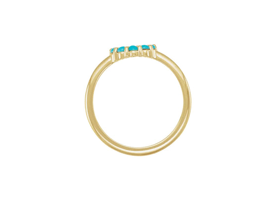 Turquoise Circle Ring