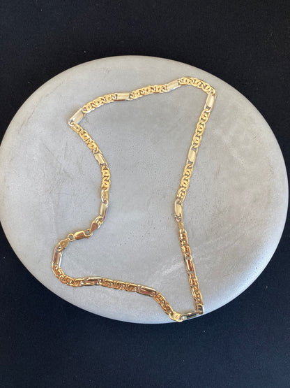 Solid 18kt Chain Alternate Flat Links