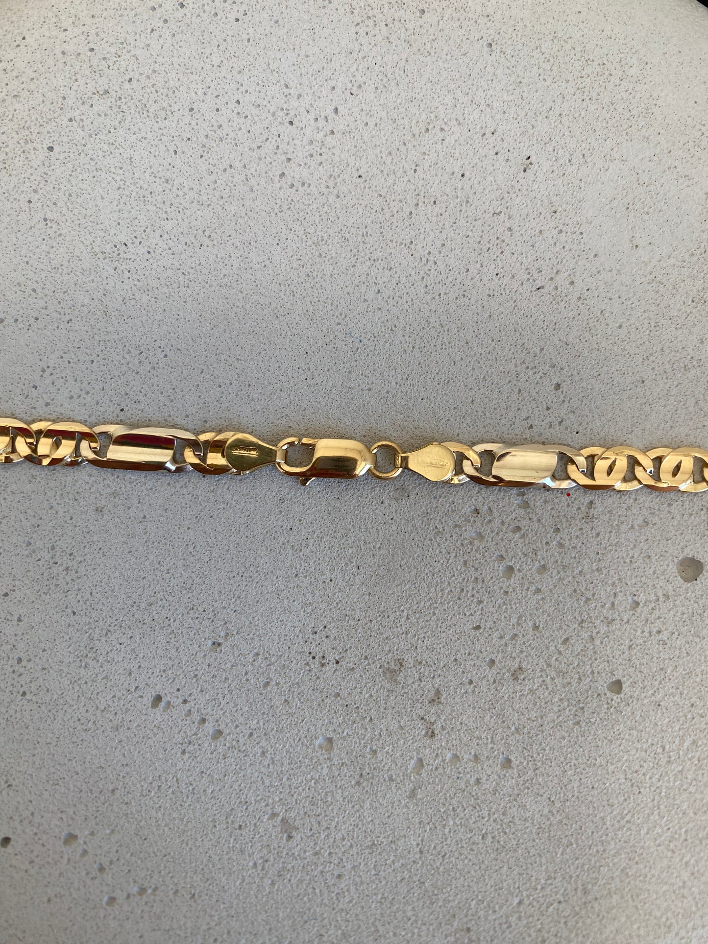 Solid 18kt Chain Alternate Flat Links