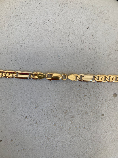 Solid 18kt Chain Alternate Flat Links