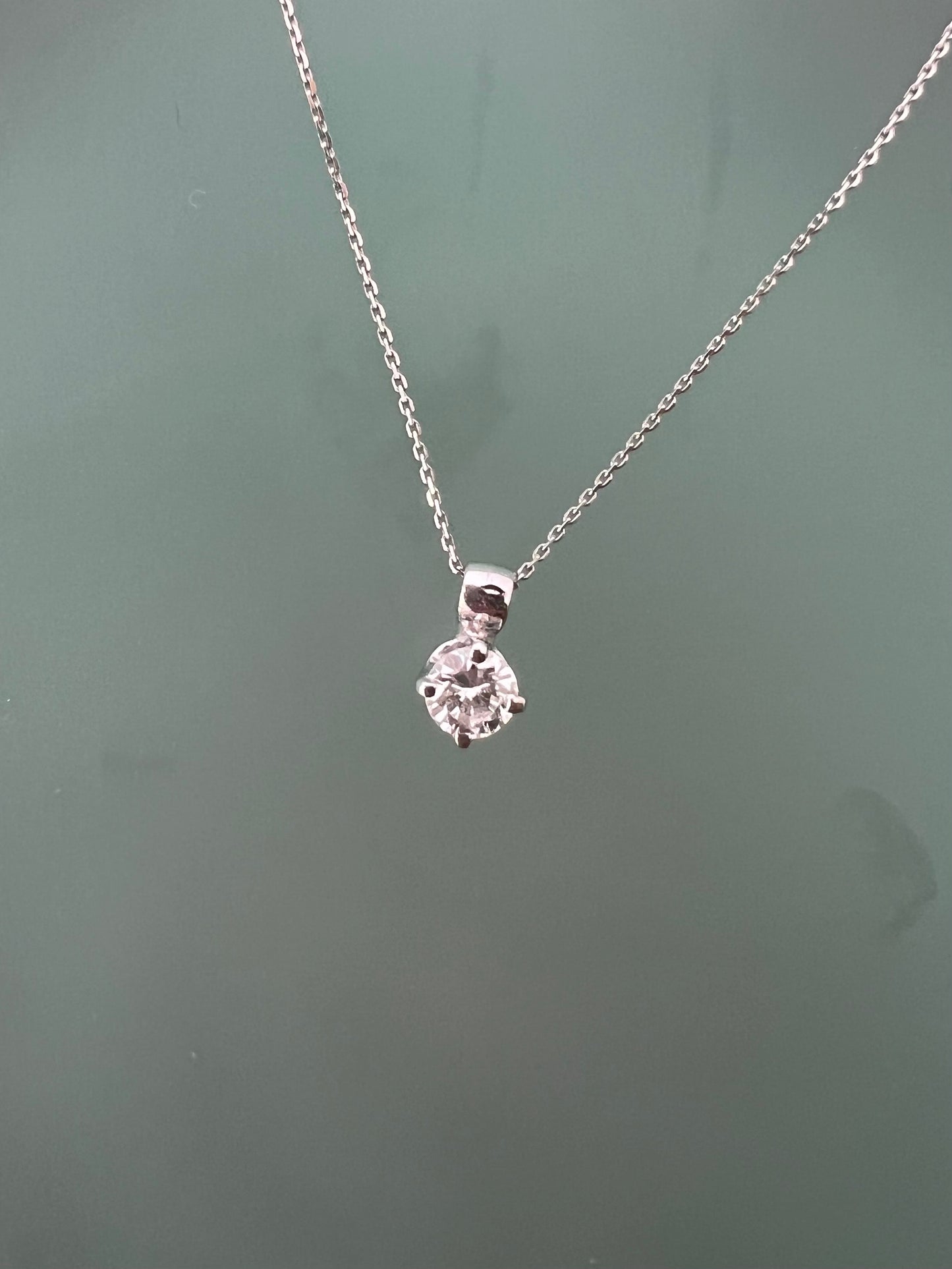 Diamond Solitaire Pendant