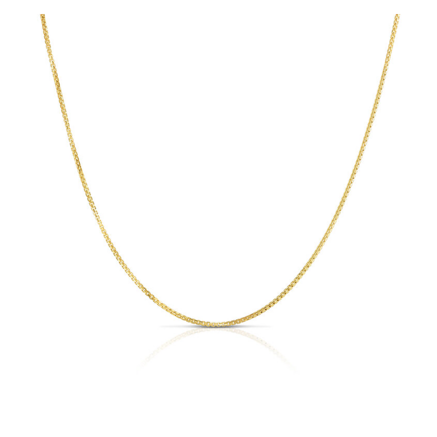 Concave Box Gold Chain