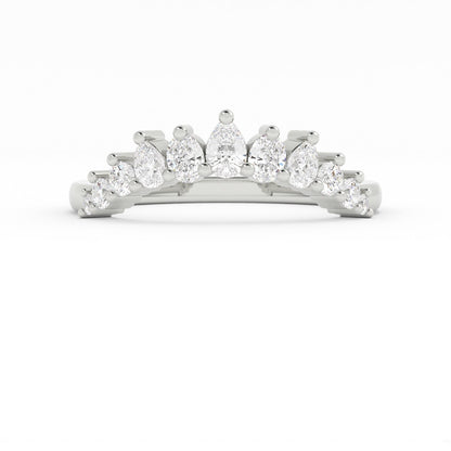 Custom Three Stone Engagement Ring Set