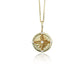 Compass Diamond Charm Pendant