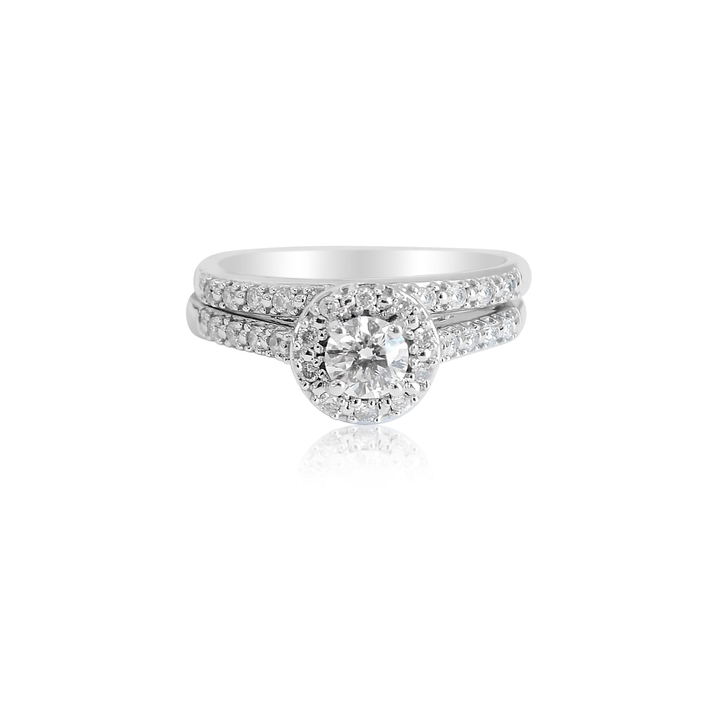 Classic Diamond Halo Set