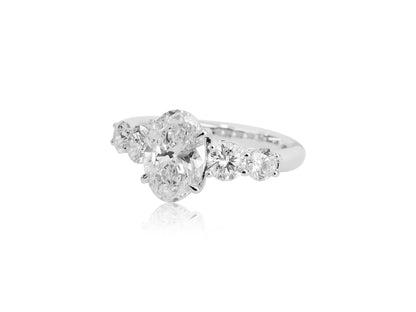 5 Stone Oval Lab Diamond Ring