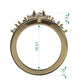 Wide Gold Disco Diamond Band
