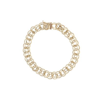 Double Curb Solid Chain Bracelet