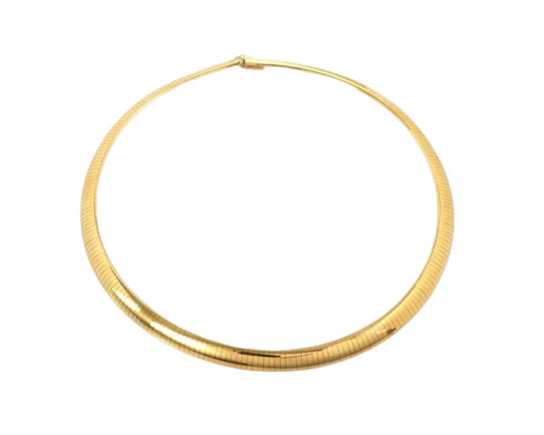 Estate 8mm Gold Omega Collar