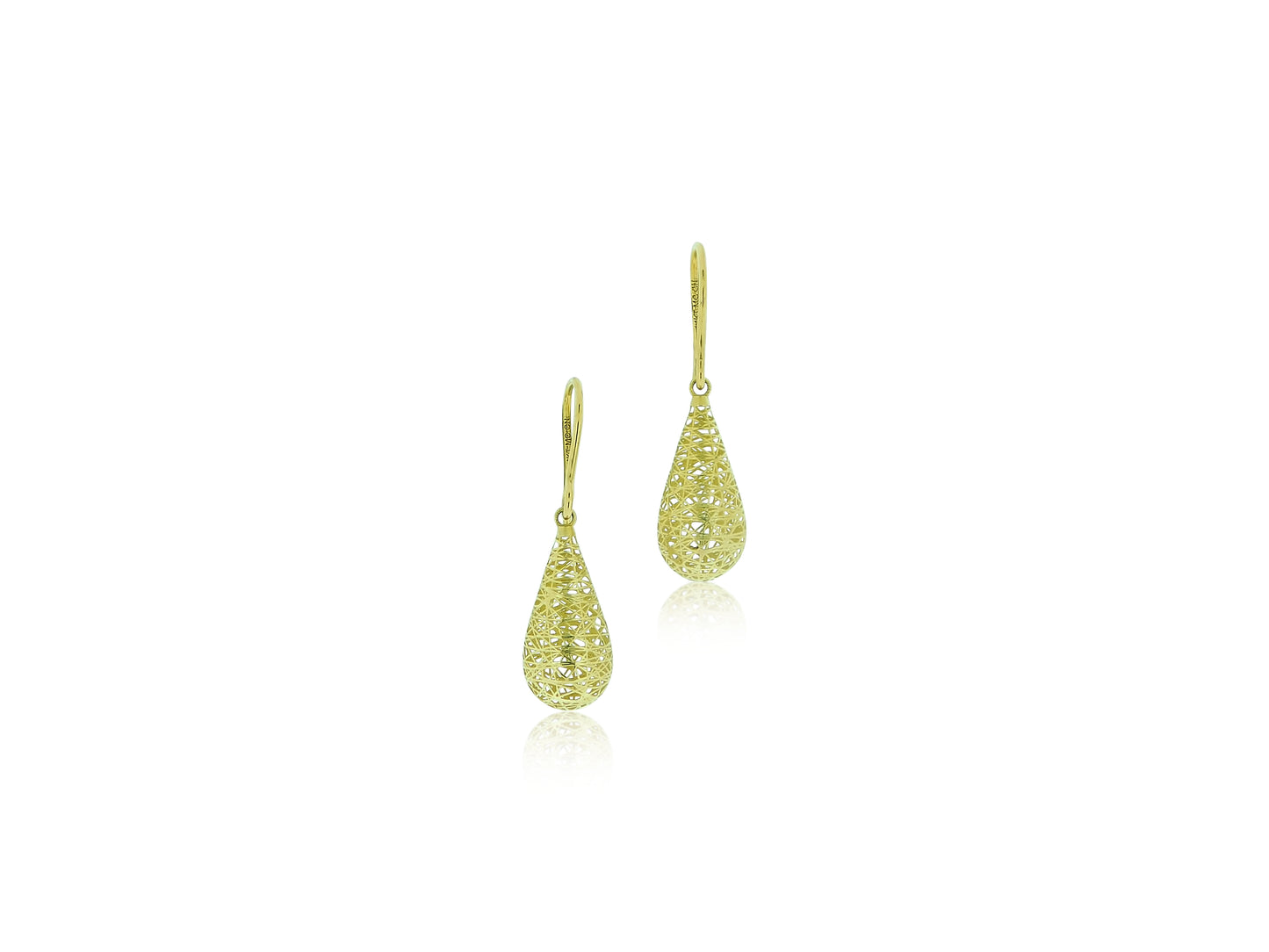 Gold Cut Out Drop Earrings