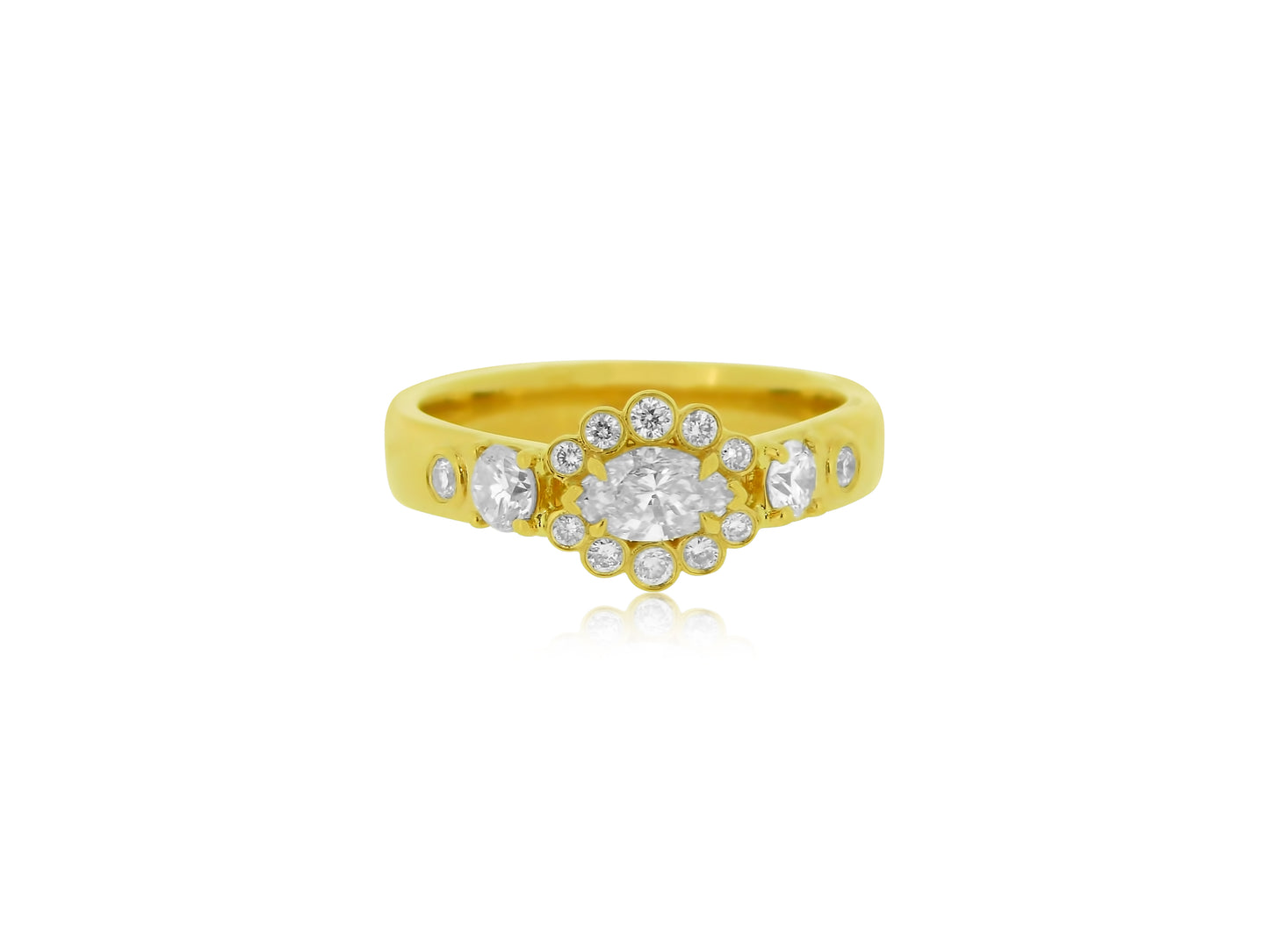 East West Marquise Custom Ring