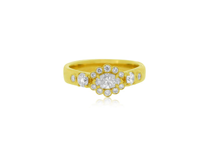 East West Marquise Custom Ring