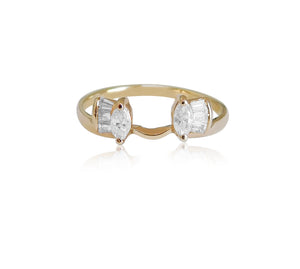 Diamond Baguette Marquise Ring Guard