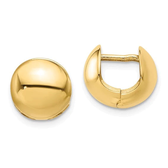 Wide Gold Hoops