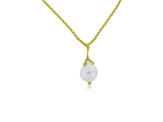 Baroque Pearl Gold Pendant