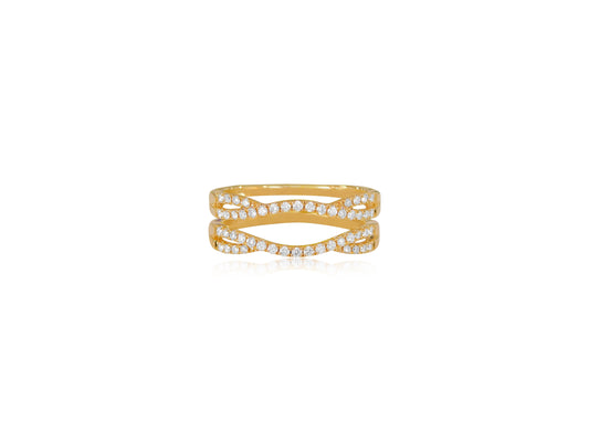 Gold Diamond Ring Guard