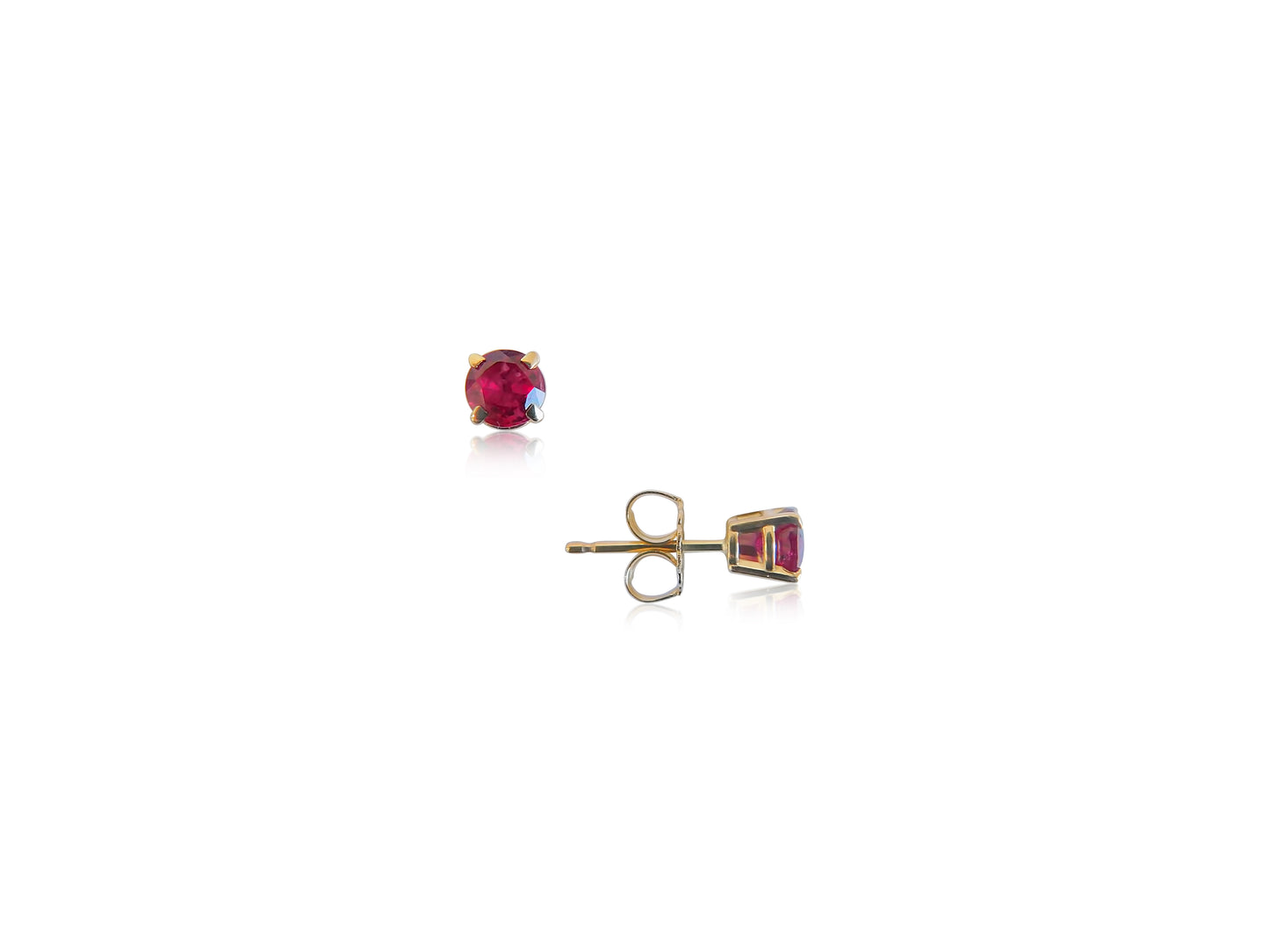 0.82 ct Ruby Stud Earrings