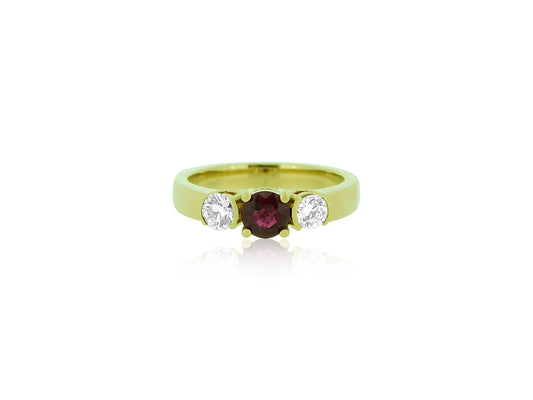 Ruby Diamond 40th Anniversary Ring