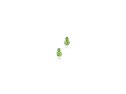 Peridot Double Stud Earrings