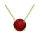 Floating Ruby Necklace