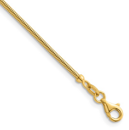 Italian Made Gold Snake Chain