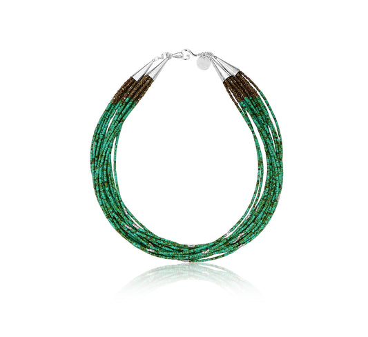 Heishi Turquoise Multi Strand Necklace