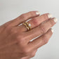 Yellow Gold Bezel Wedding Set