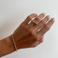 Tapered Baguette Diamond Emerald Ring