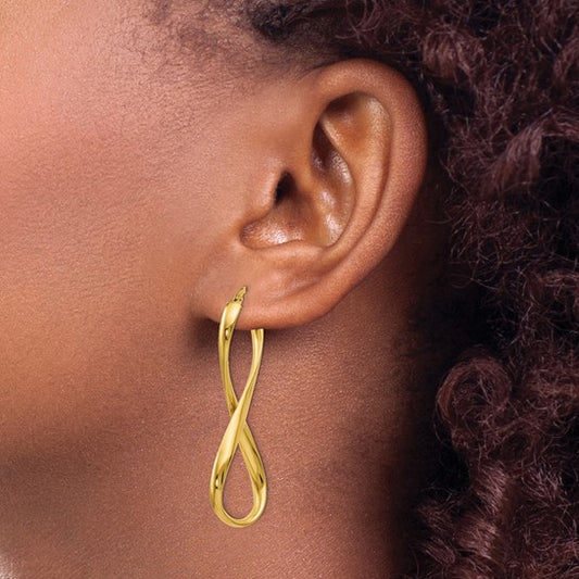 Infinity Gold Hoop Earrings