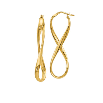 Infinity Gold Hoop Earrings