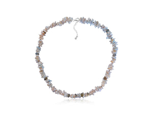 Keshi Pearl and Labradorite Necklace