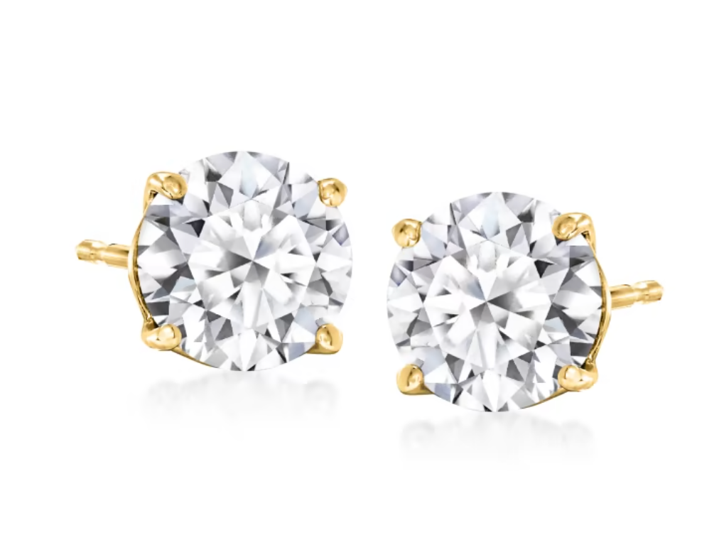 4 carat Lab grown Diamond studs - Yeager Jewelers Yeager Jewelers -  Engagement Rings, Diamond Bands and more.