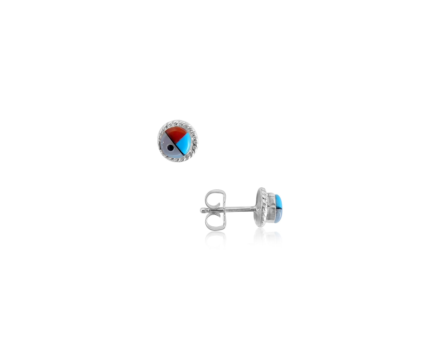 Zuni Inlaid Earrings