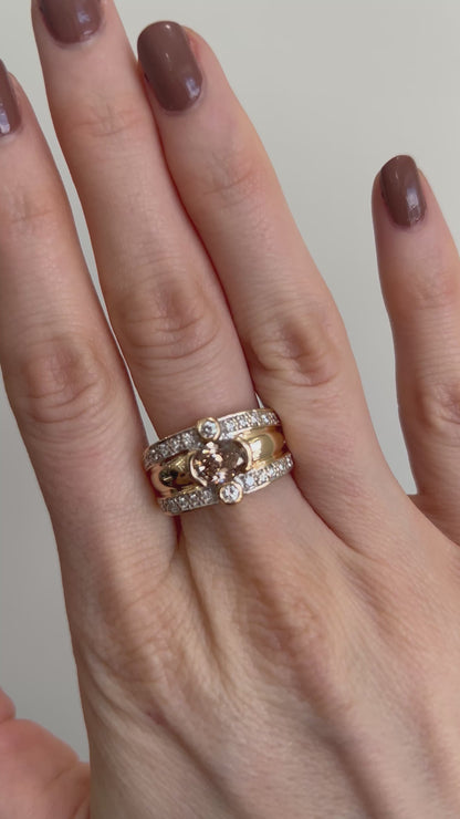 Champagne Diamond Ring