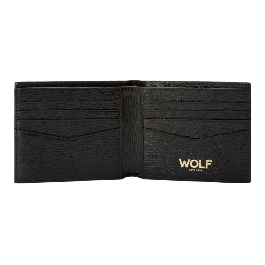Wolf Logo Black Billfold