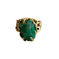 Raw Emerald Gold Ring