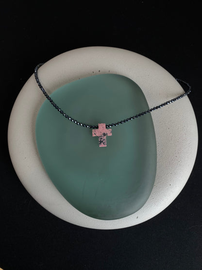 Rhodonite Cross Necklace