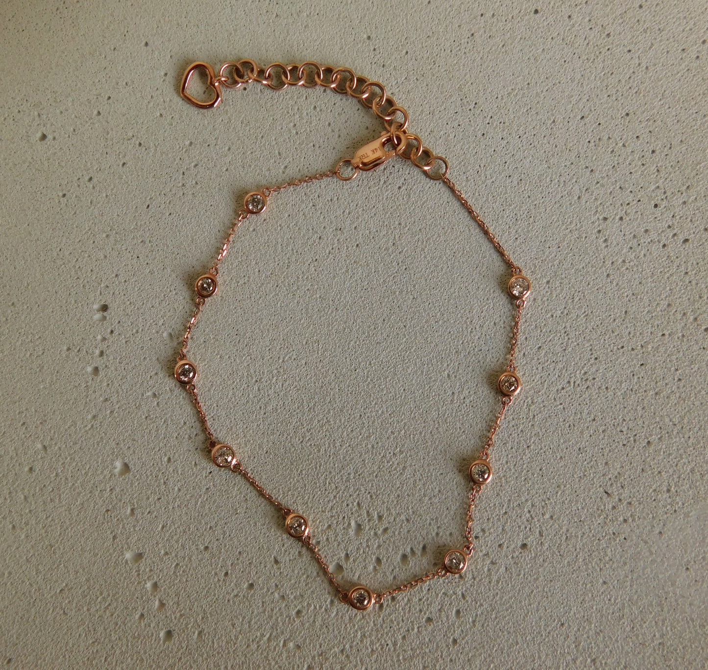 Rose Gold Salt and Pepper Diamond Bracelet
