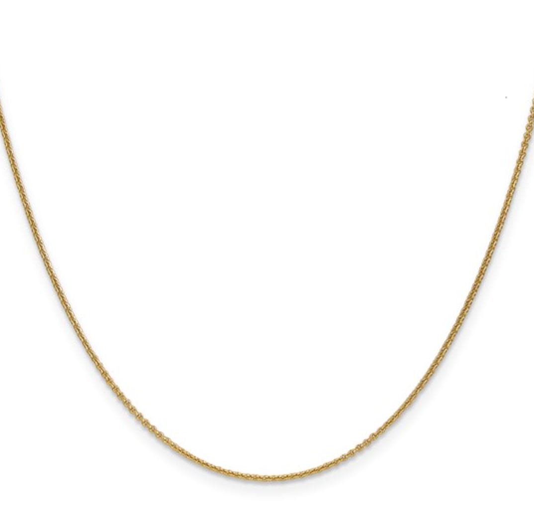 Yellow Gold Fine Cable Chain